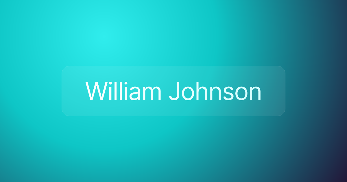 William Johnson