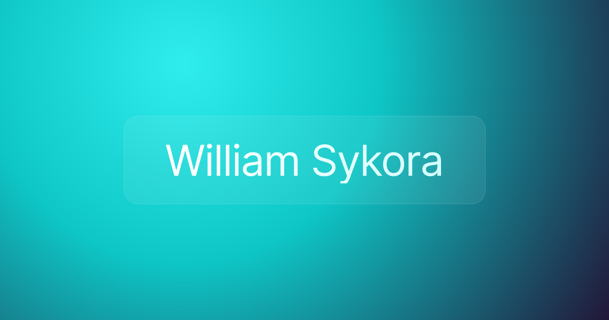 William Sykora