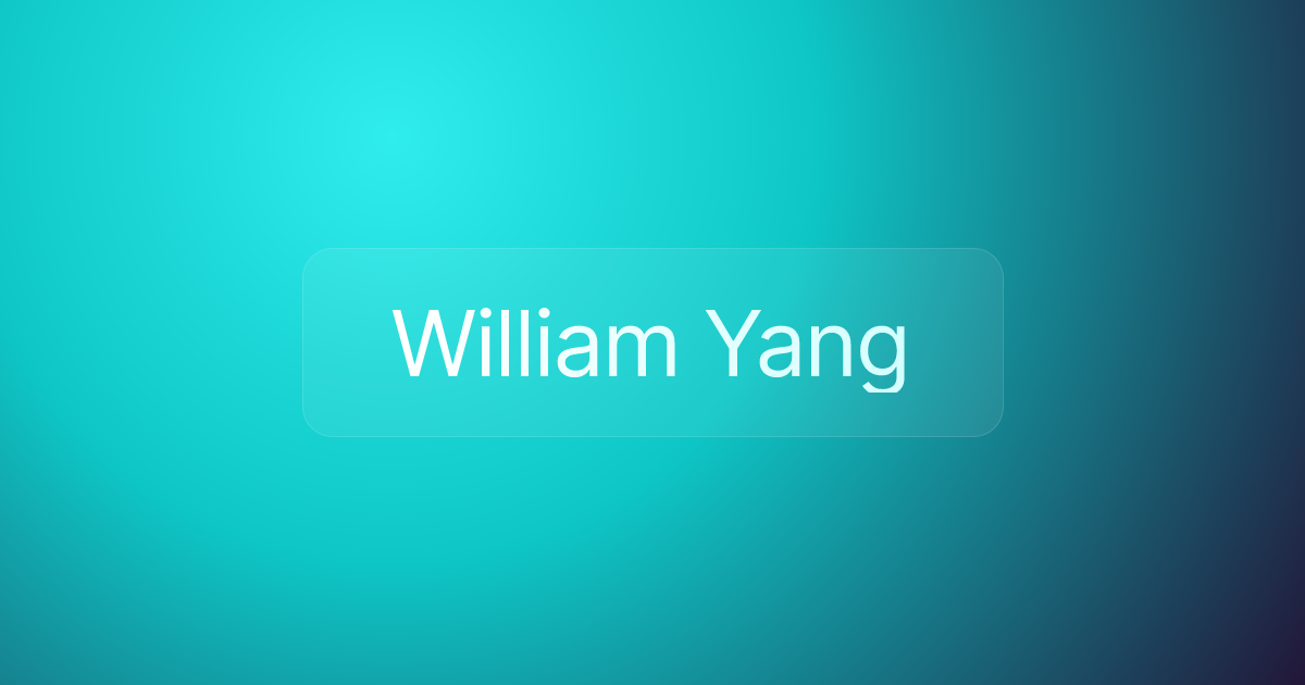 William Yang