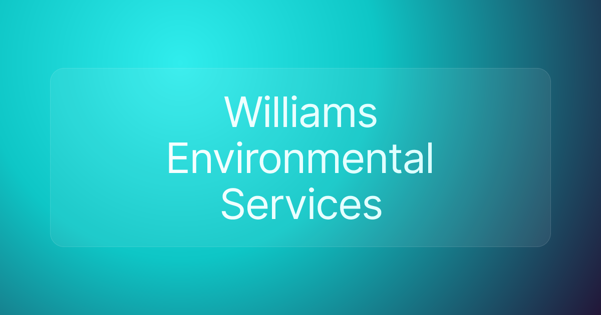 Williams Environmental Services