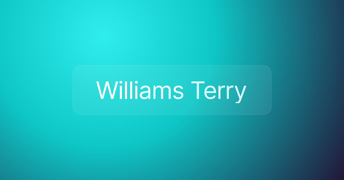 Williams Terry