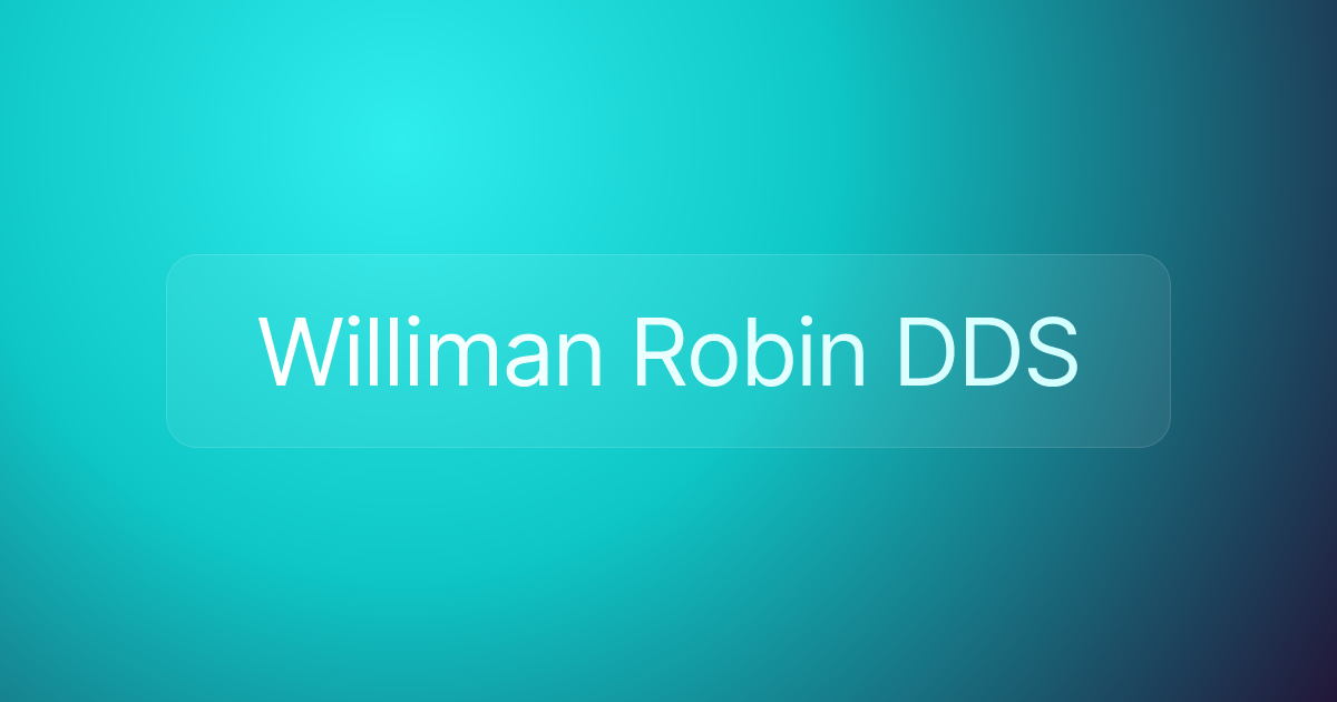 Williman Robin DDS