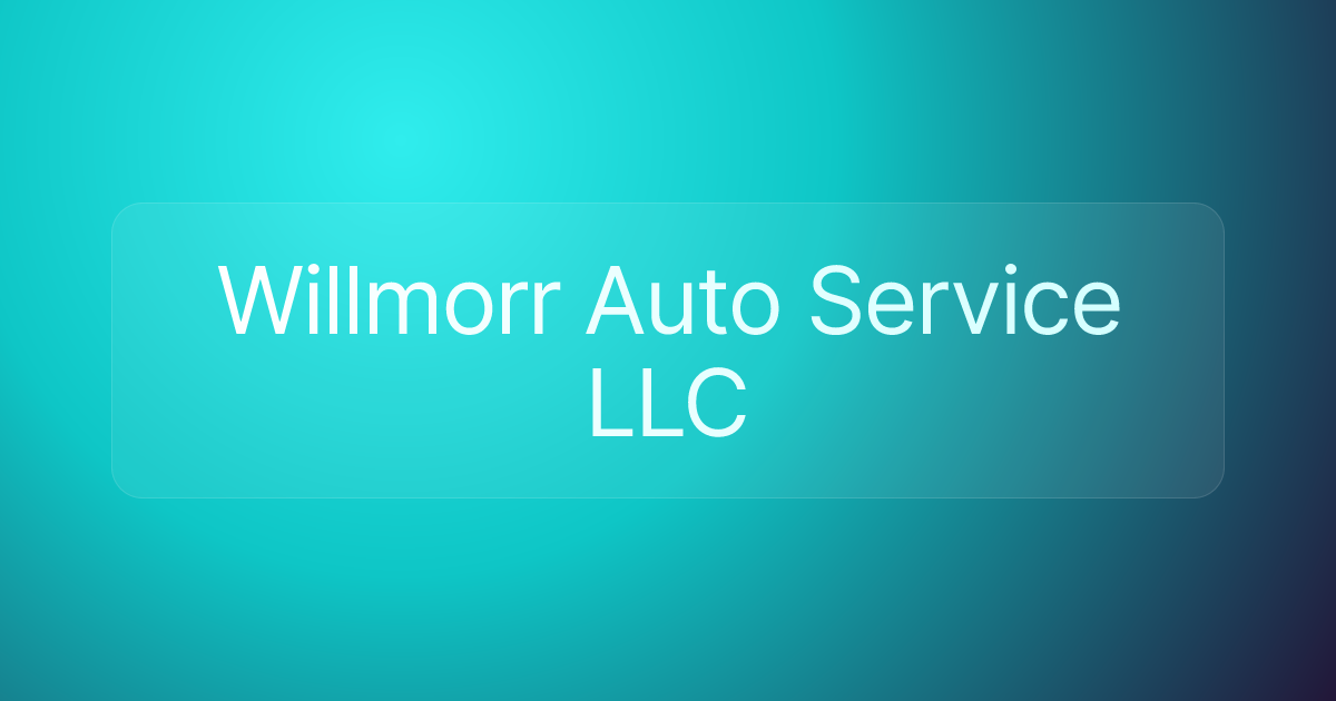 Willmorr Auto Service LLC