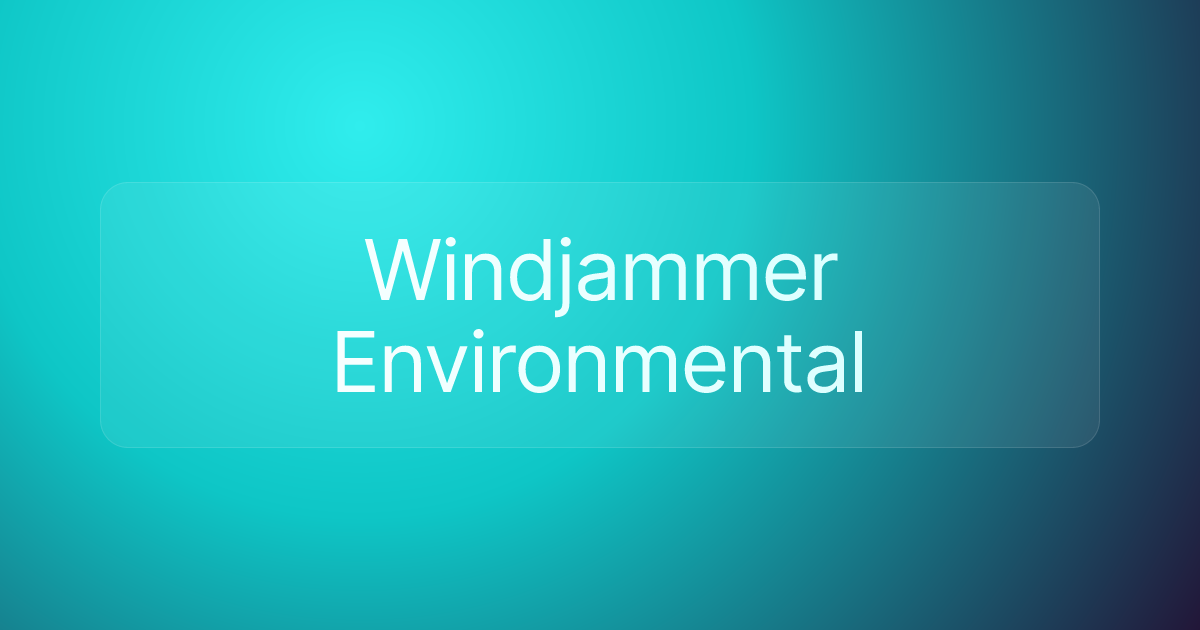 Windjammer Environmental