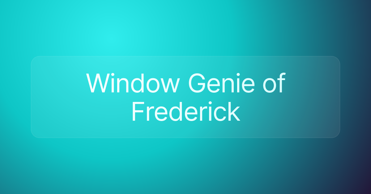 Window Genie of Frederick