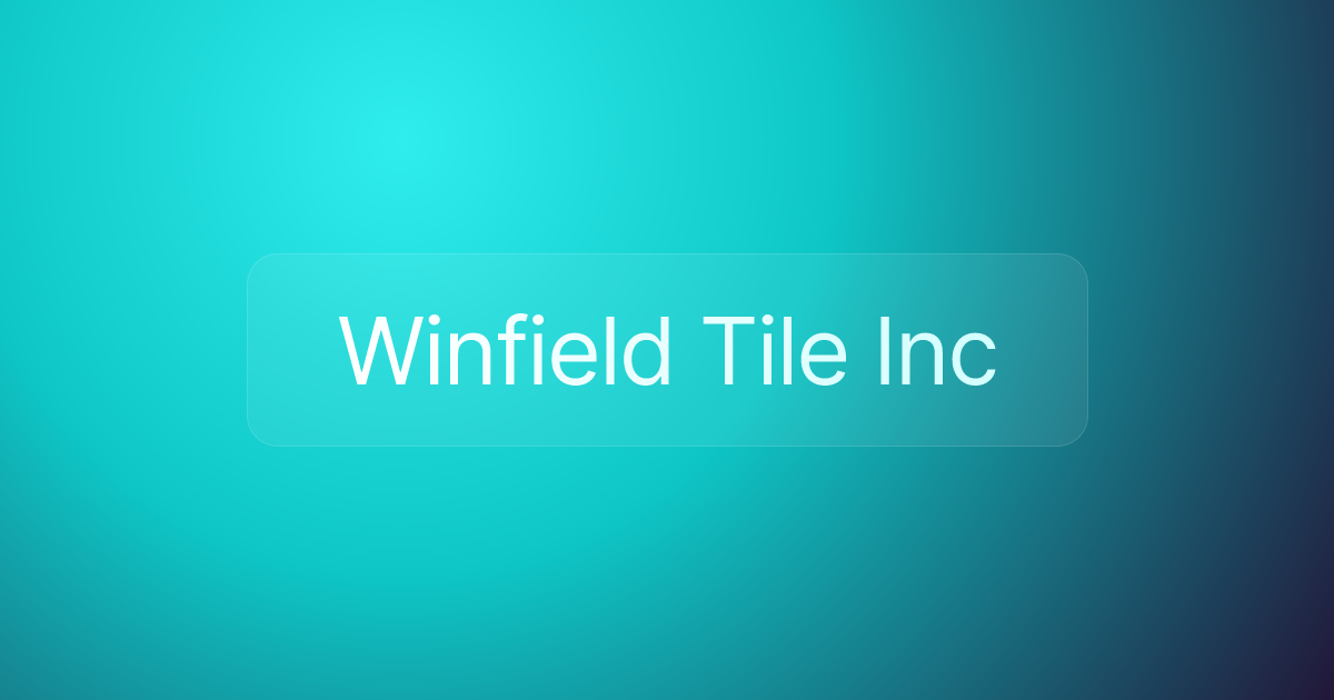 Winfield Tile Inc