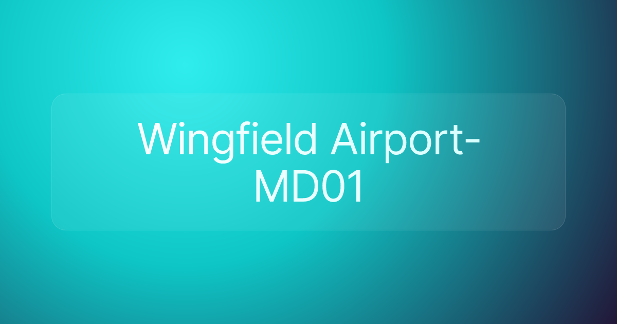 Wingfield Airport-MD01