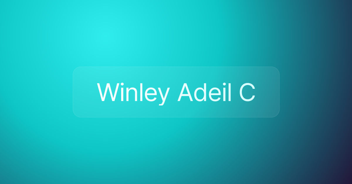 Winley Adeil C
