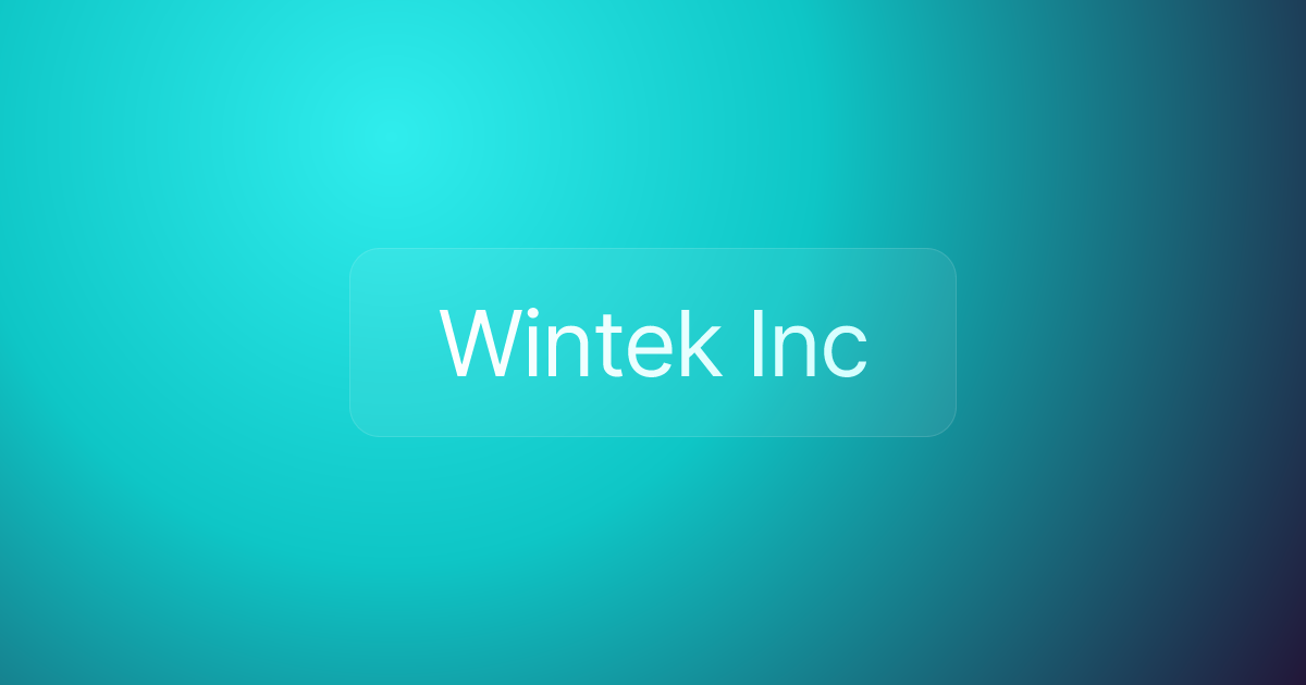 Wintek Inc