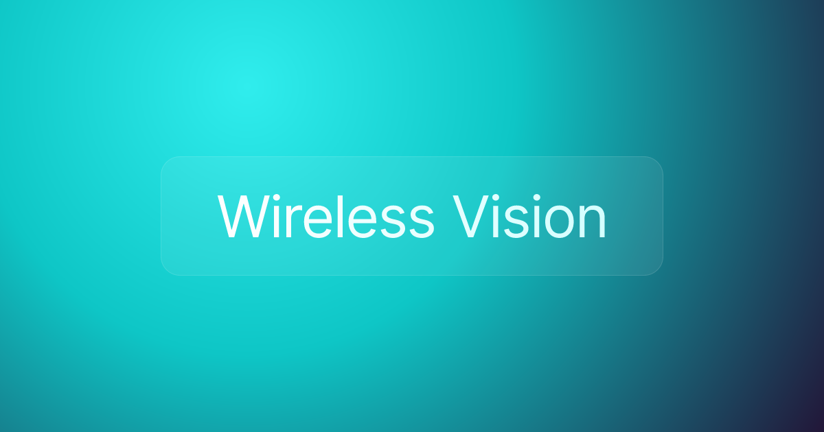 Wireless Vision