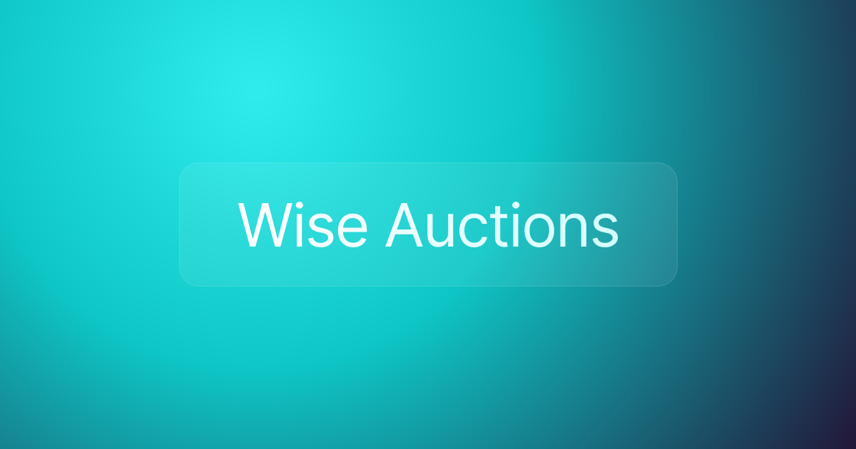 Wise Auctions