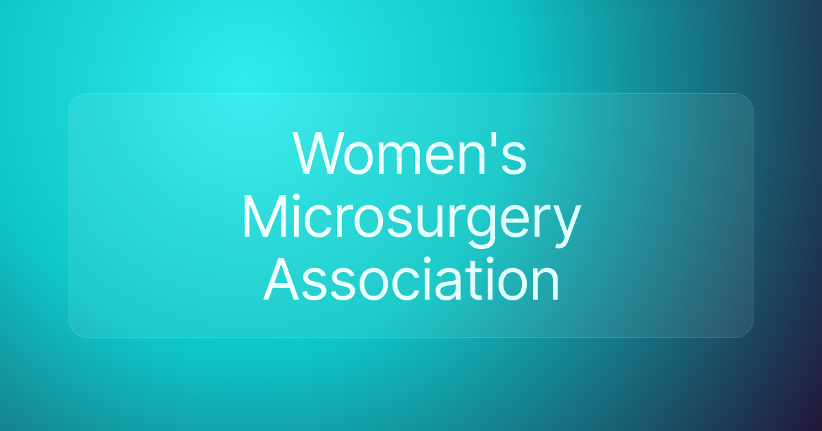 Women's Microsurgery Association