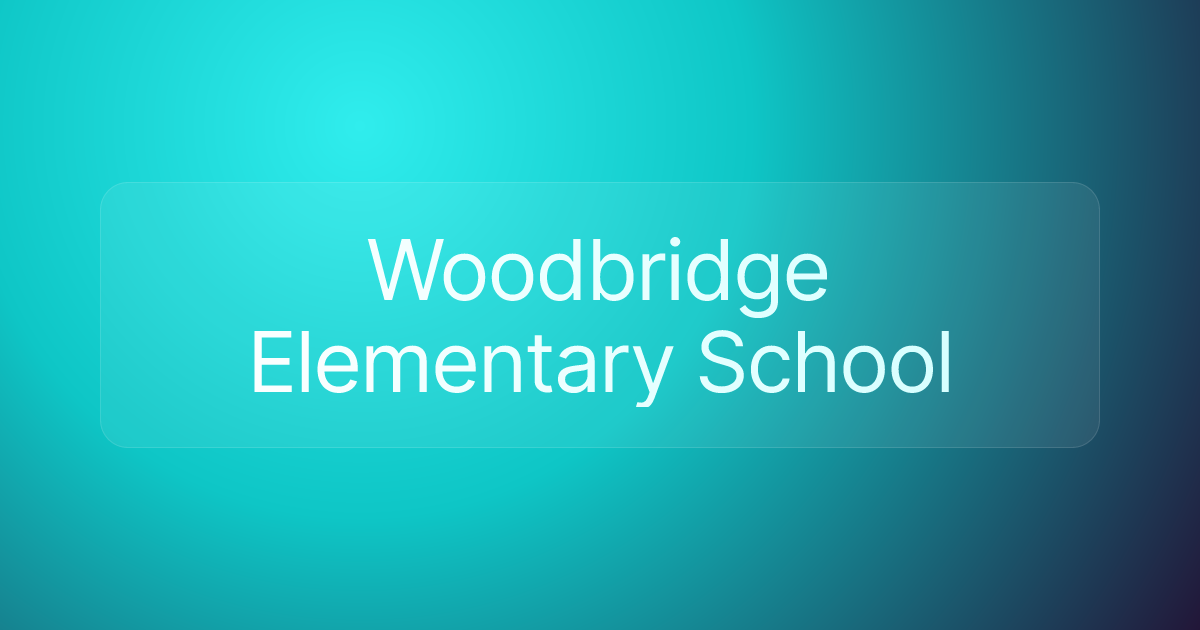 Woodbridge Elementary School