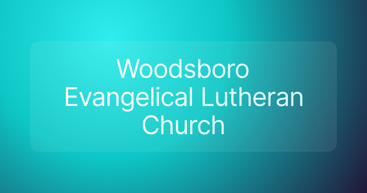 Woodsboro Evangelical Lutheran Church