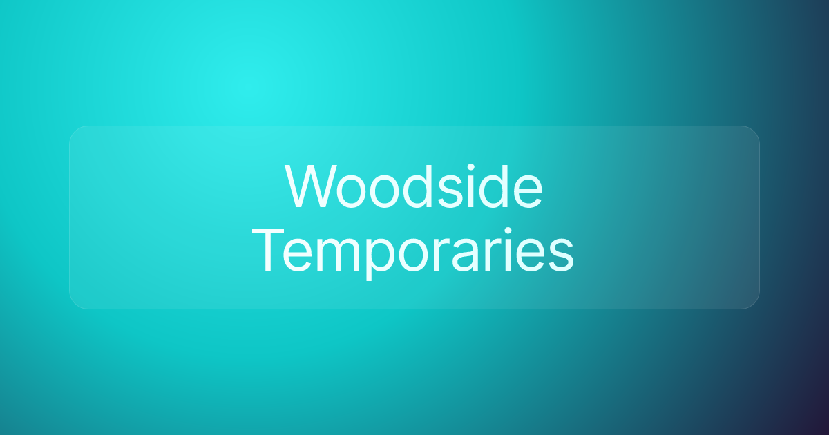 Woodside Temporaries
