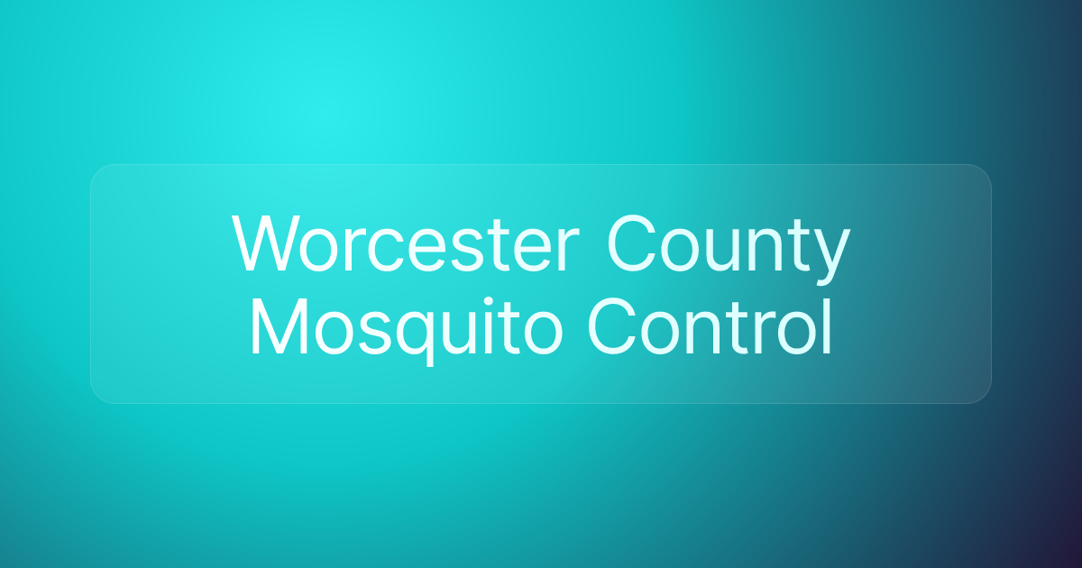 Worcester County Mosquito Control