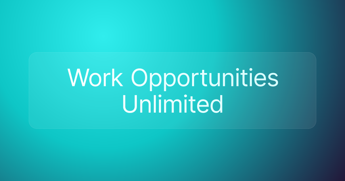 Work Opportunities Unlimited
