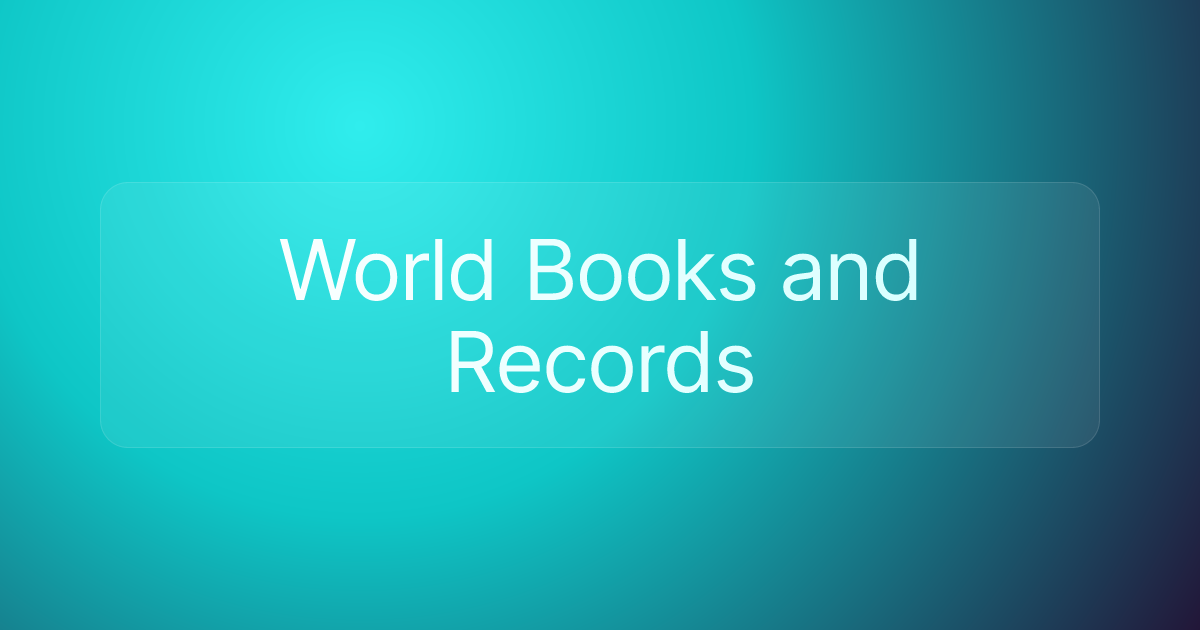 World Books and Records