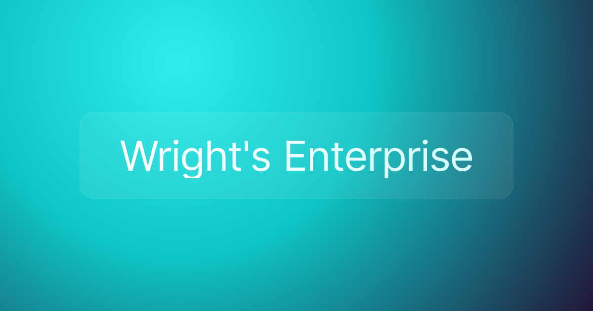 Wright's Enterprise