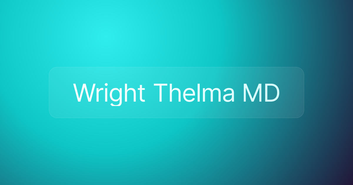 Wright Thelma MD