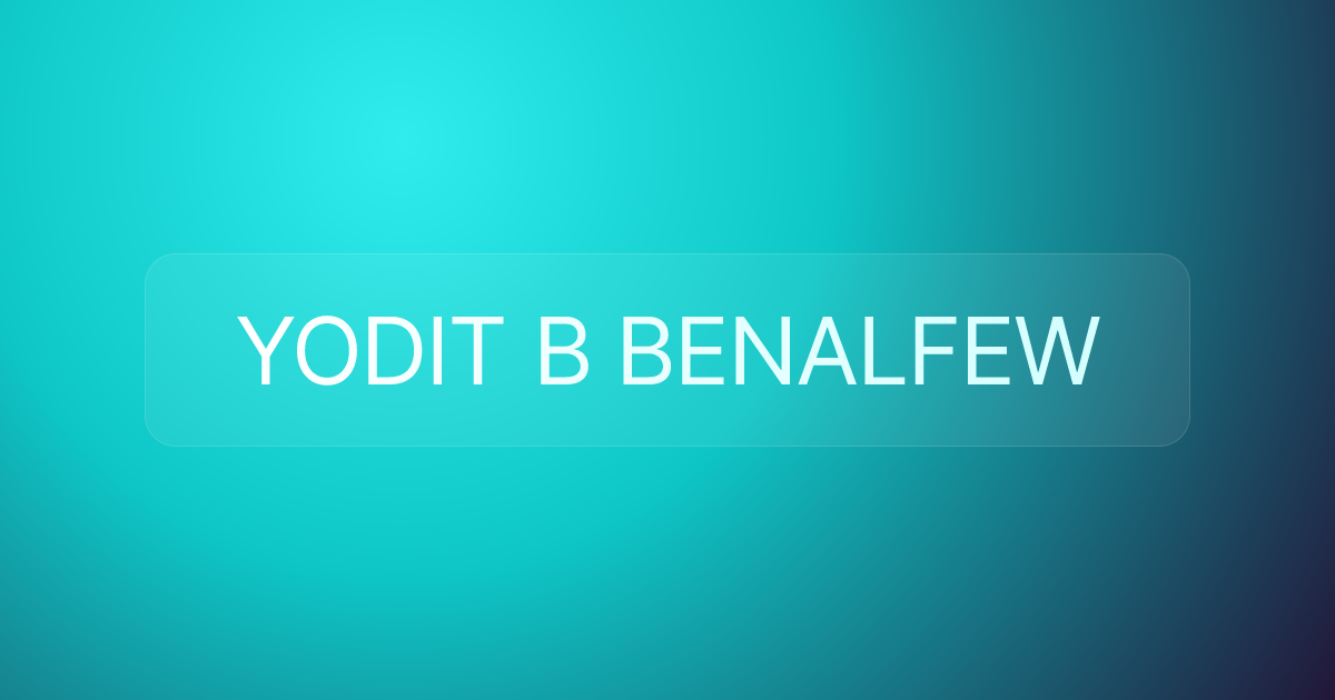 YODIT B BENALFEW