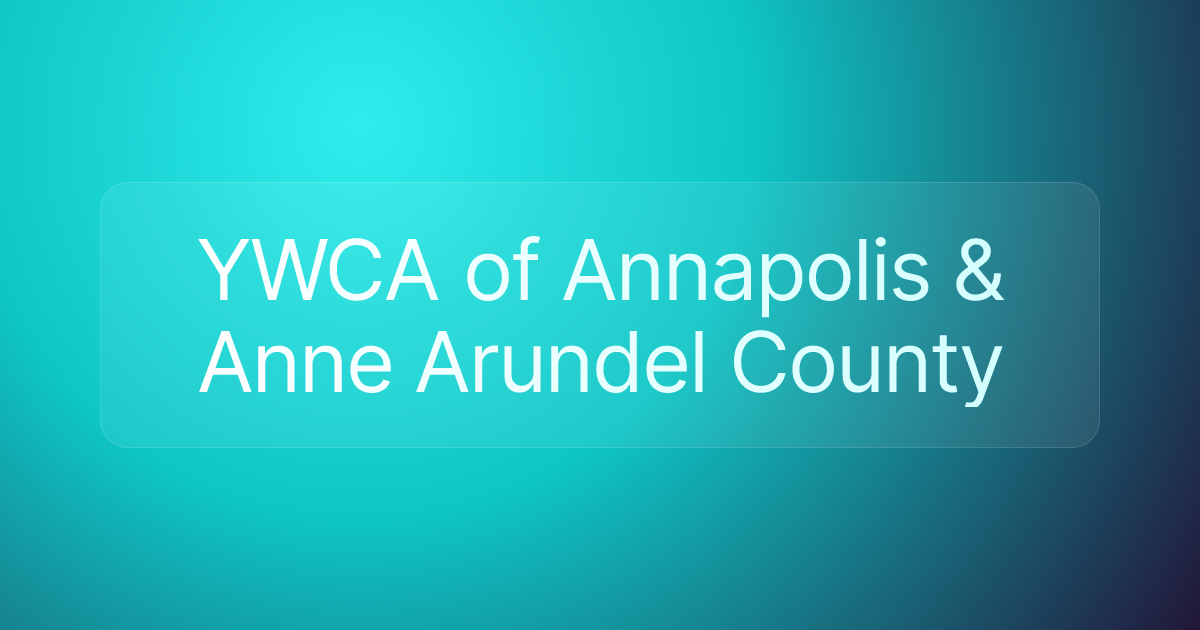 YWCA of Annapolis & Anne Arundel County
