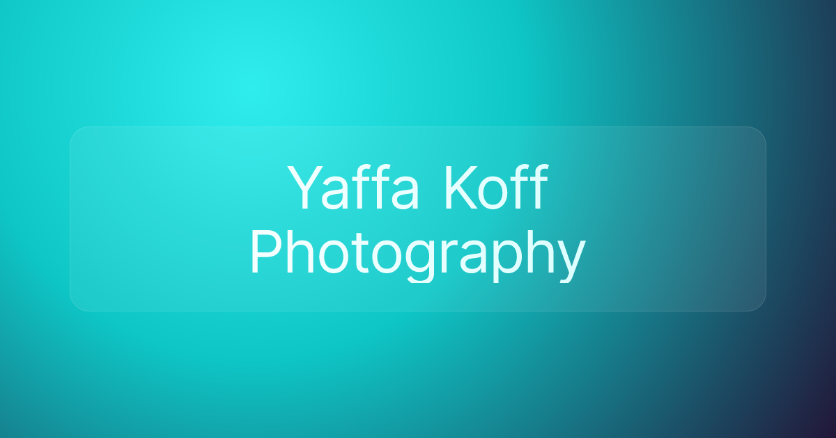 Yaffa Koff Photography