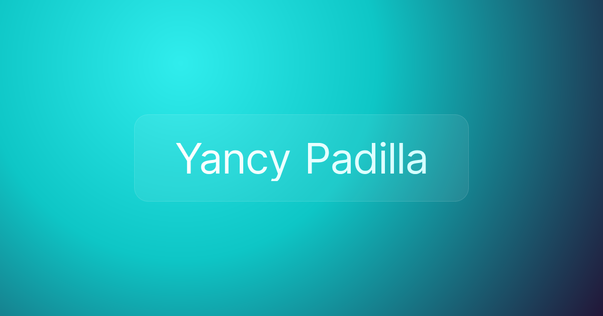 Yancy Padilla