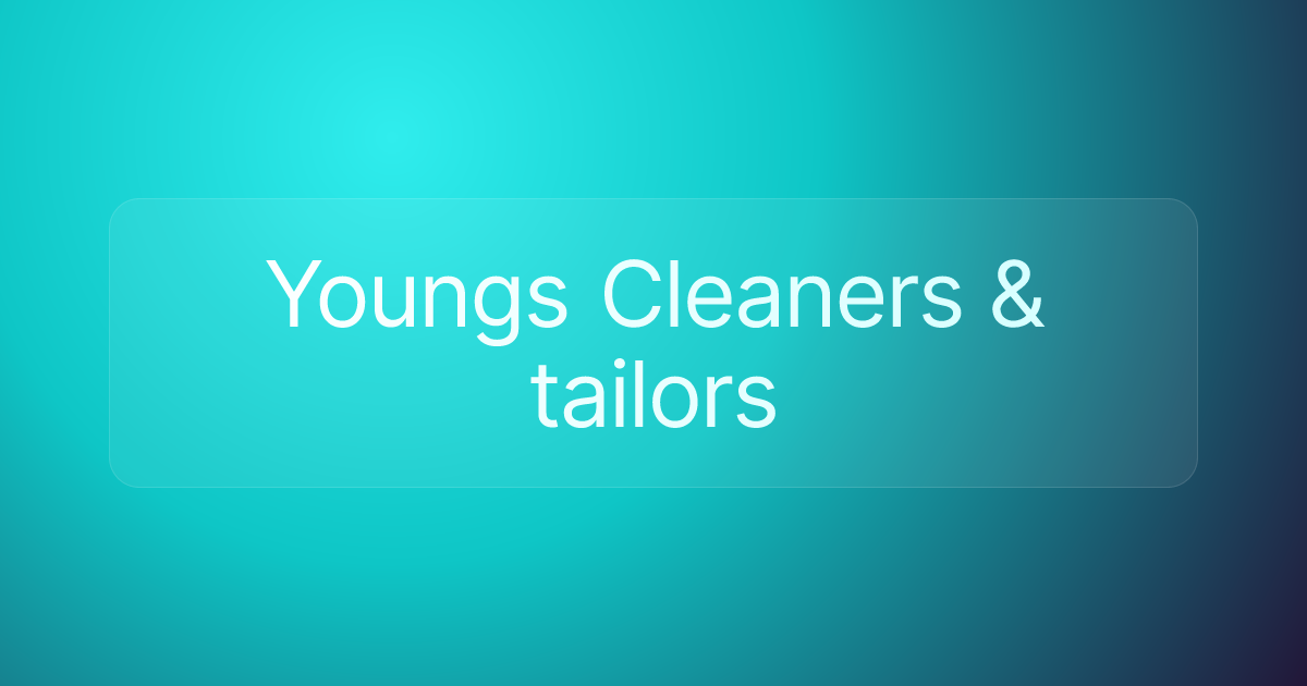Youngs Cleaners & tailors
