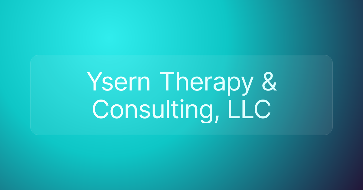 Ysern Therapy & Consulting, LLC