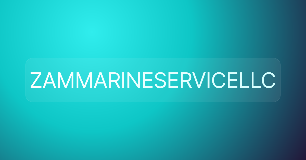 ZAMMARINESERVICELLC