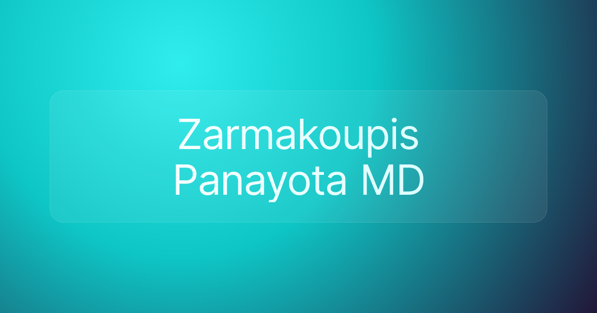 Zarmakoupis Panayota MD