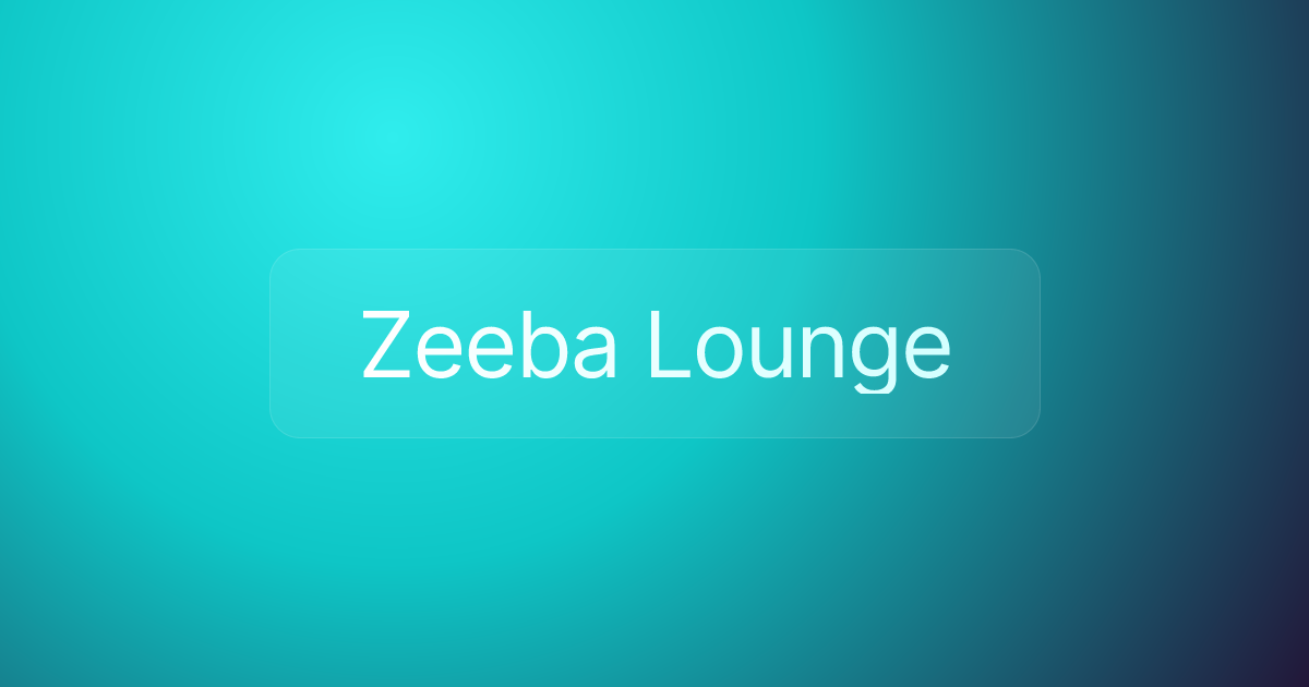 Zeeba Lounge