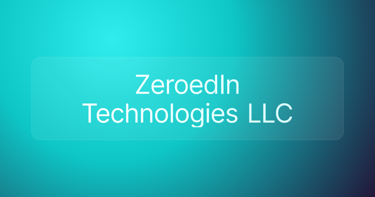 ZeroedIn Technologies LLC