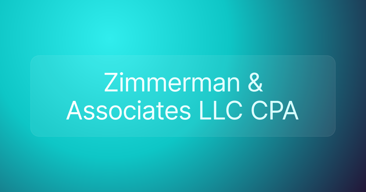 Zimmerman & Associates LLC CPA