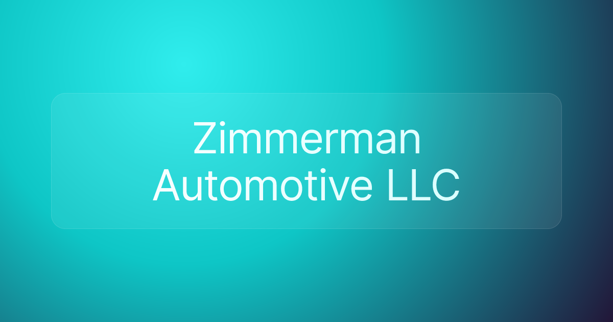 Zimmerman Automotive LLC