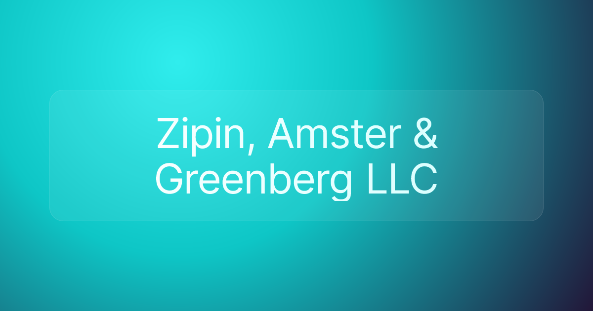 Zipin, Amster & Greenberg LLC