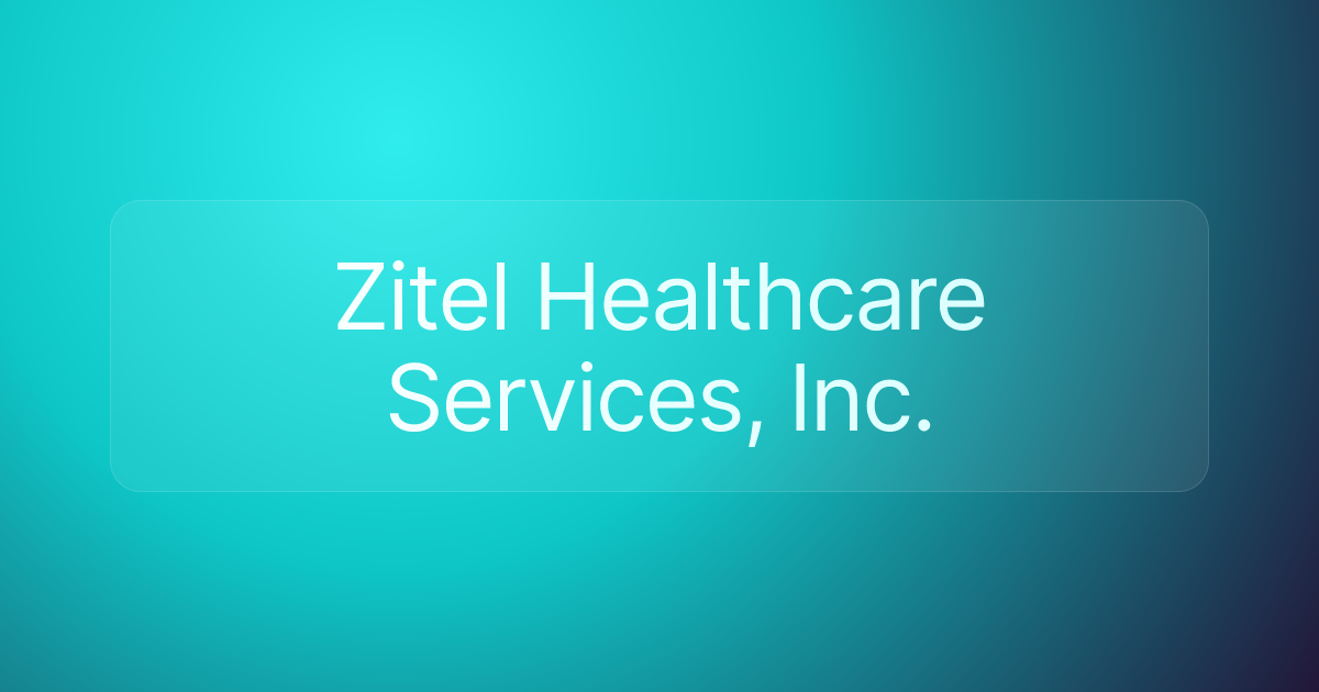 Zitel Healthcare Services, Inc.