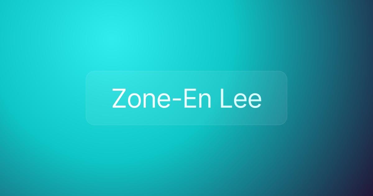 Zone-En Lee