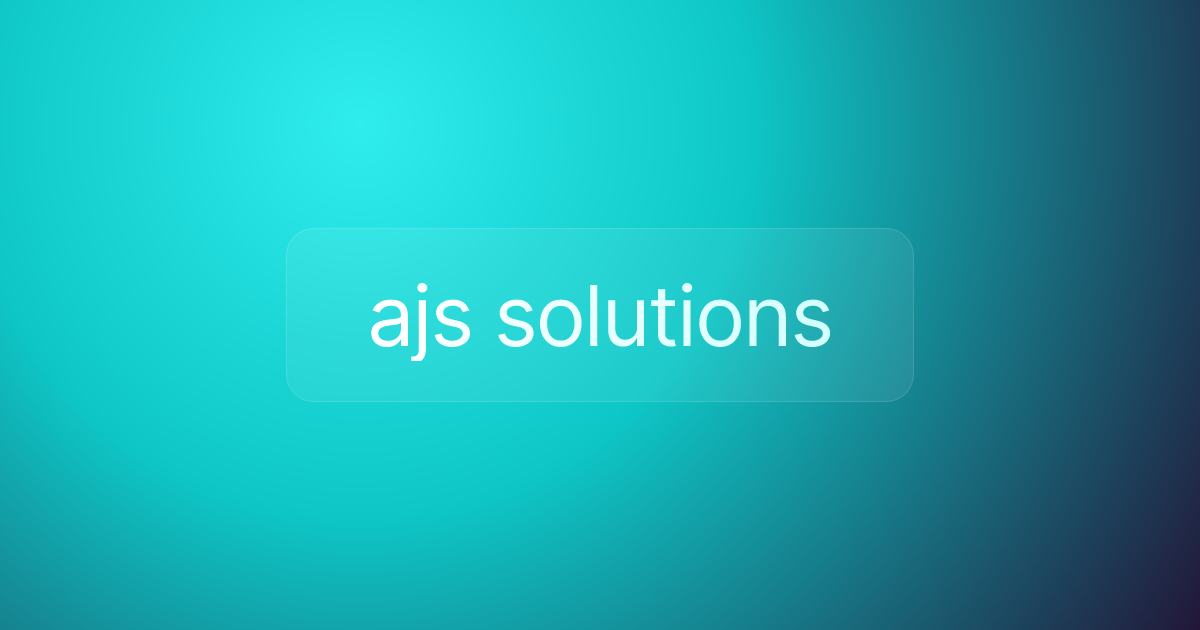 ajs solutions