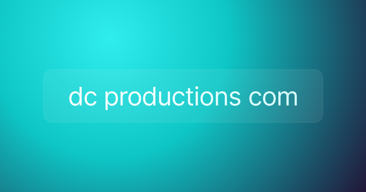 dc productions com