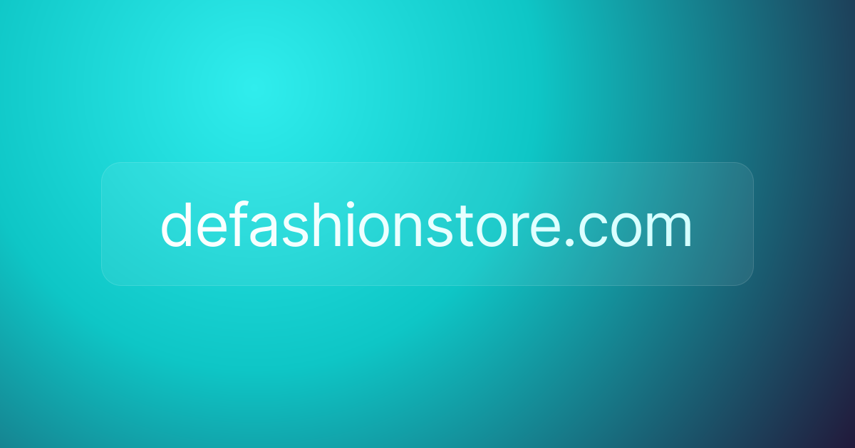 defashionstore.com