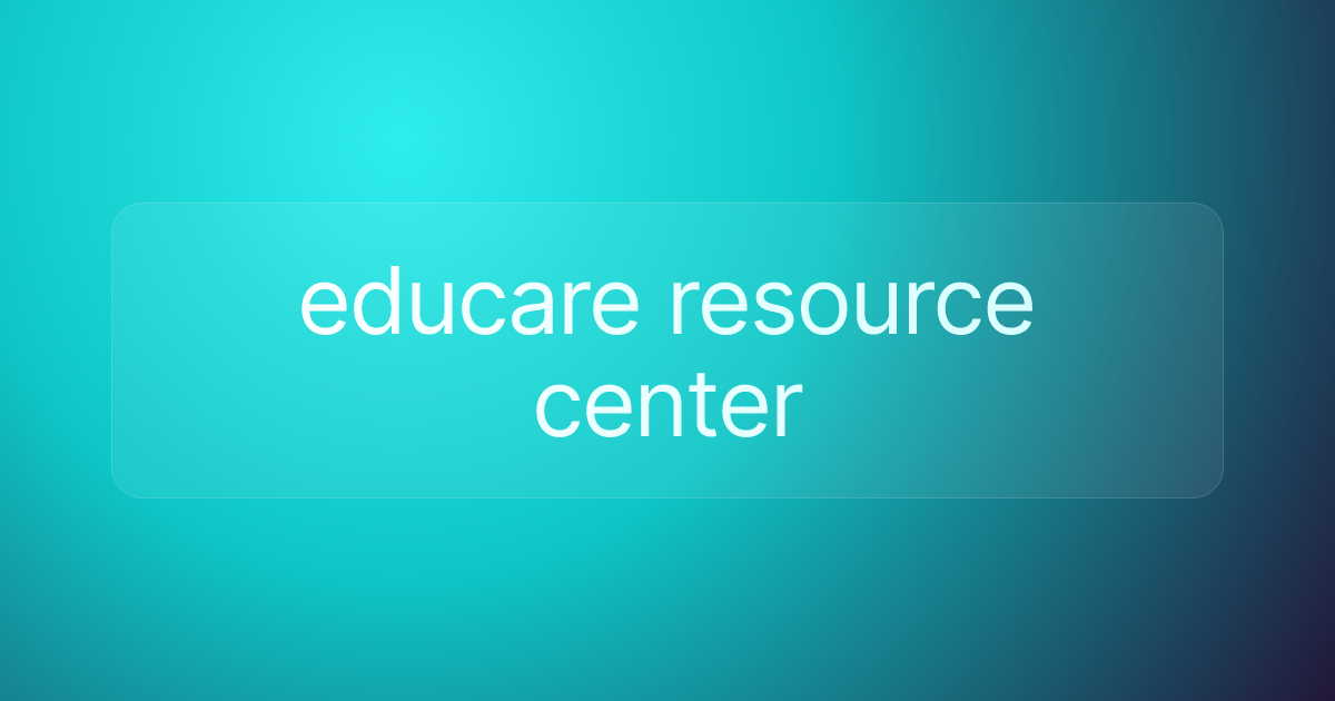 educare resource center