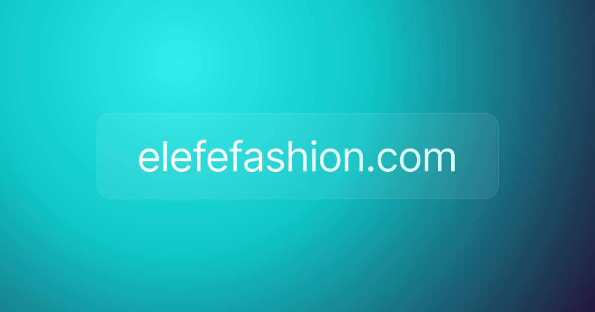 elefefashion.com