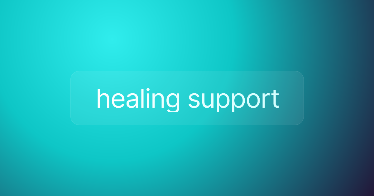 healing support