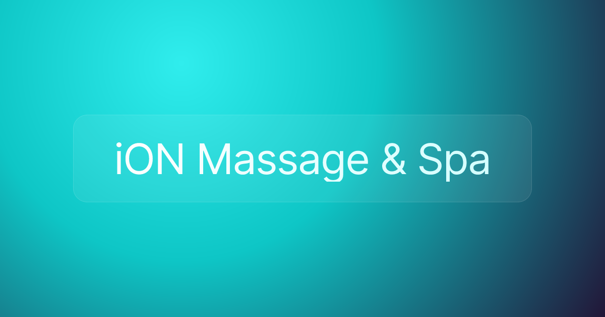 iON Massage & Spa