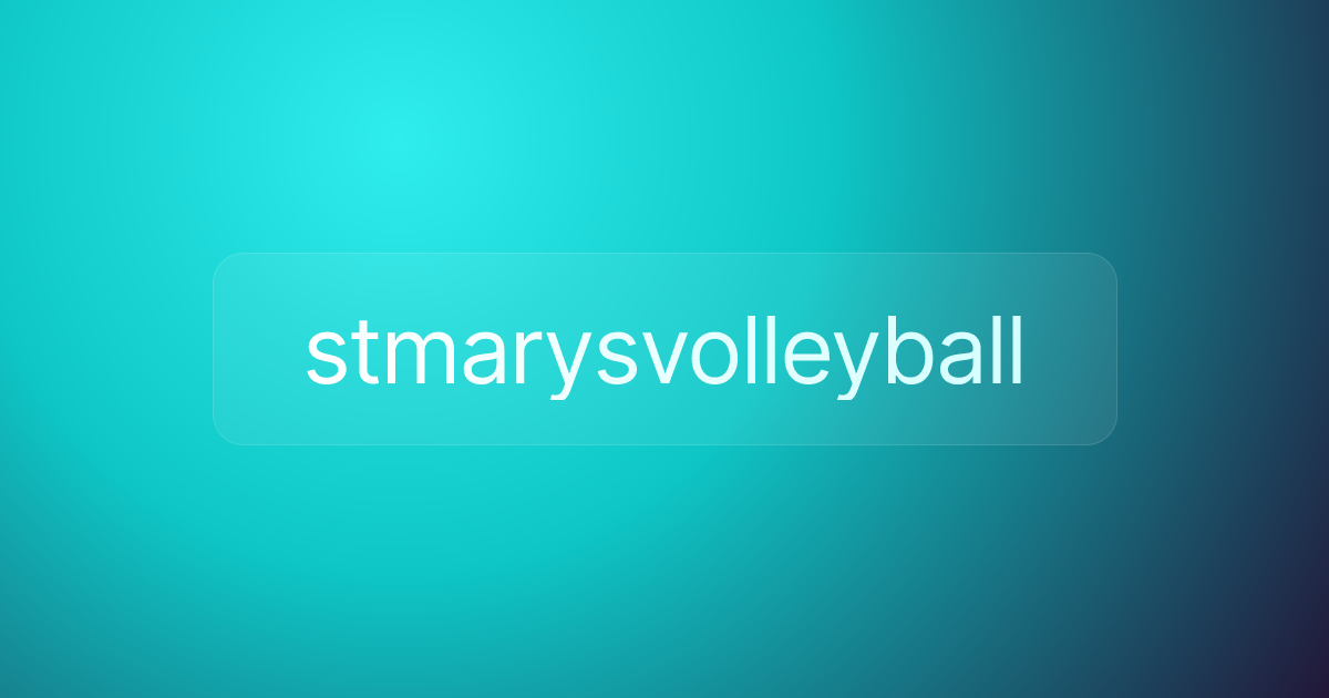 stmarysvolleyball
