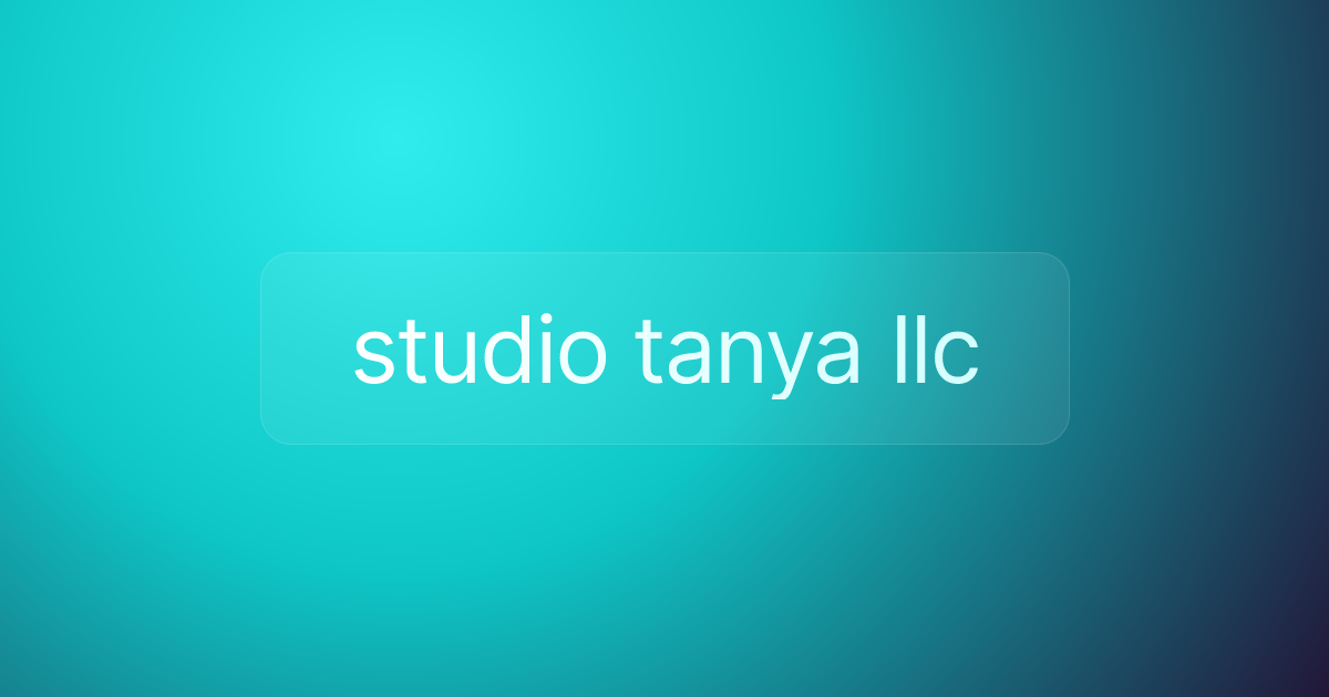 studio tanya llc