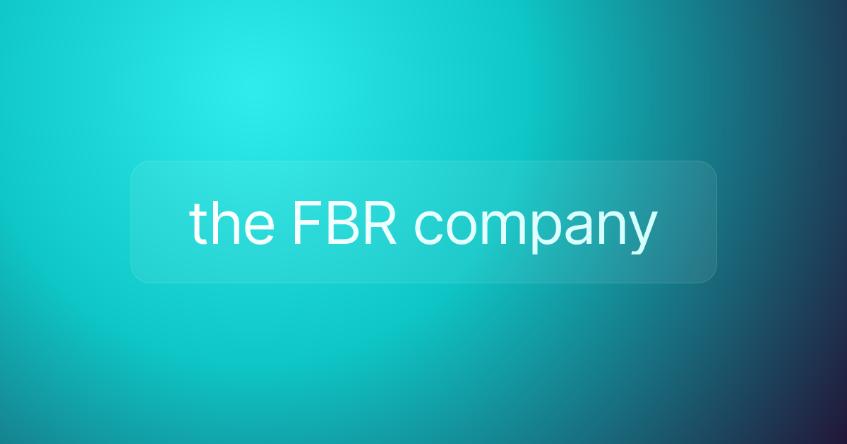 the FBR company