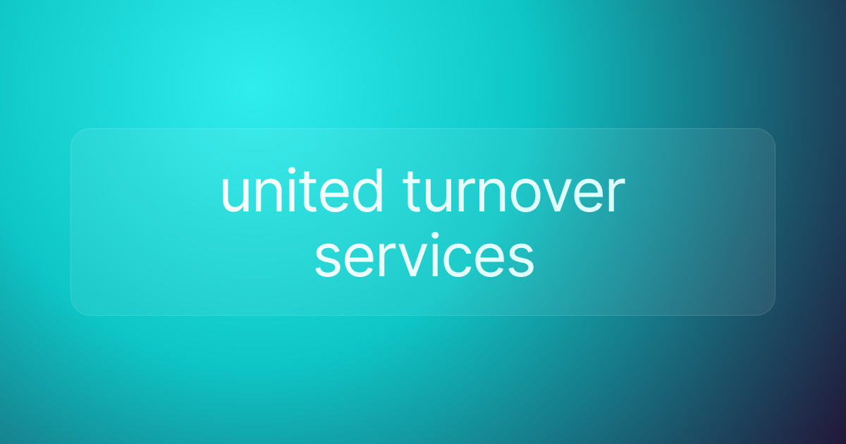 united turnover services
